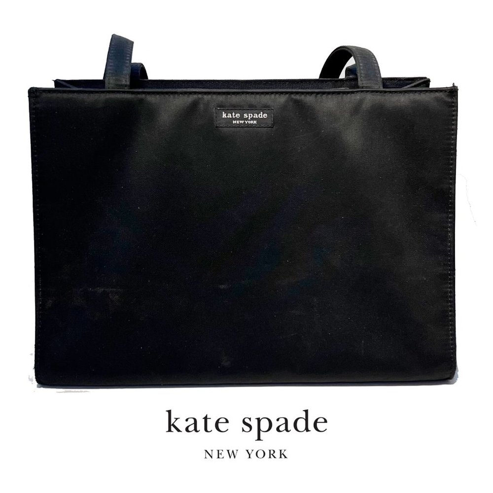 KATE SPADE "Sam" Black Nylon Y2K Vintage Bag